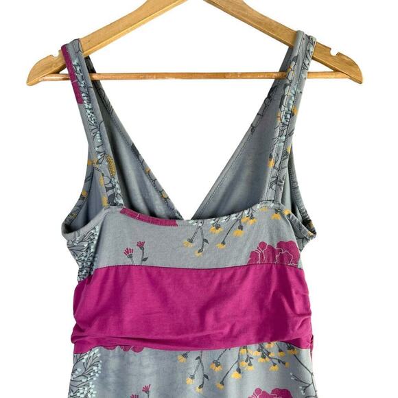 Patagonia‎ Margot Organic Cotton Dress in Grey Pink Floral Sleeveless, Small - Picture 10 of 12